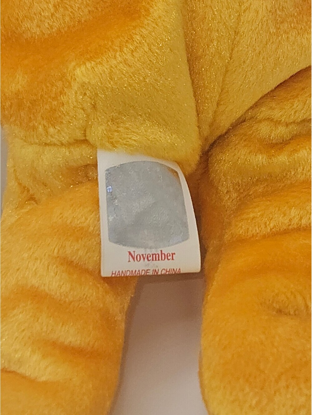 Ty Beanie Babies November Birthday Bear Yellow Plush w/ Tags - Picture 7 of 7